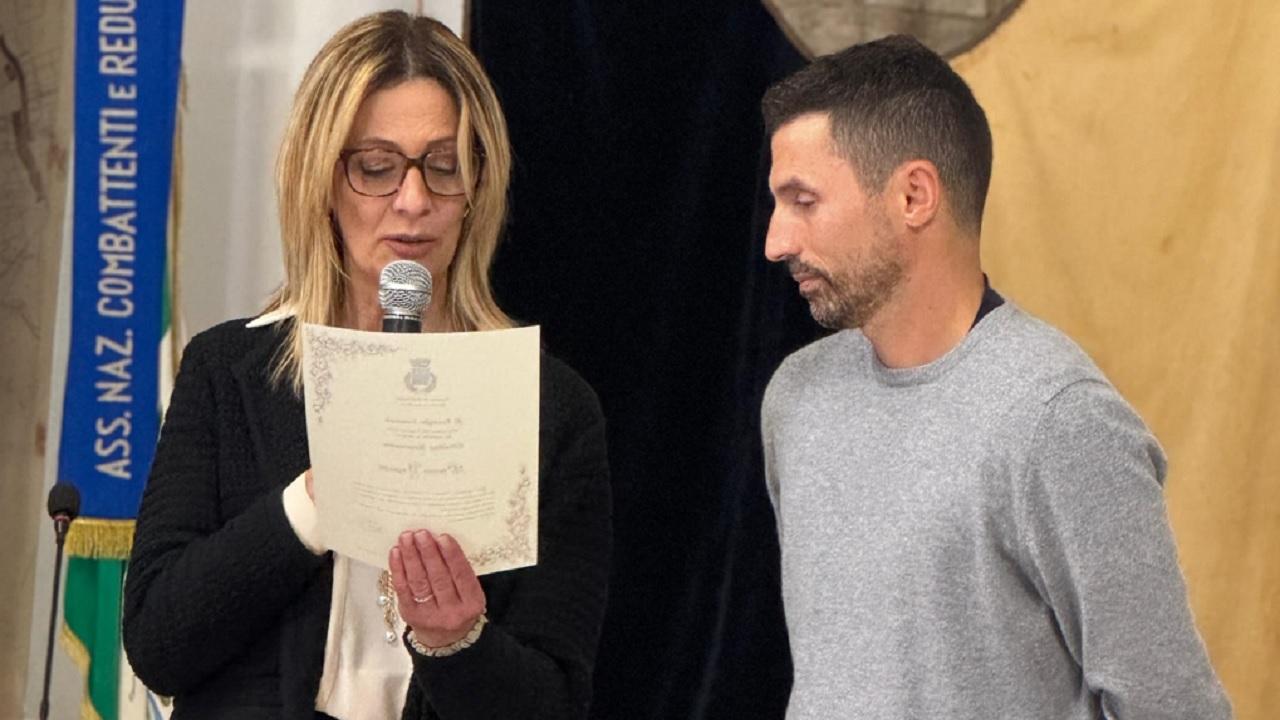 Castorano, speciale diploma di benemerenza a Vagnozzi dopo i tanti successi raccolti con Sinner