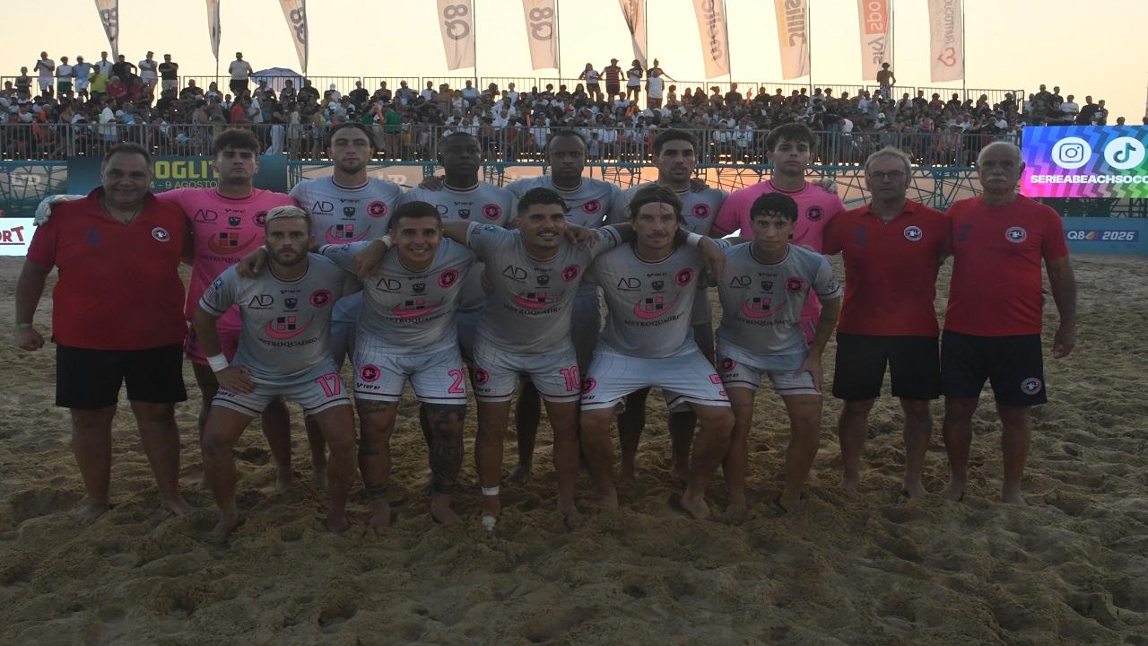 Beach soccer, la Sambenedettese viene rimontata da Pisa nella Finale Scudetto
