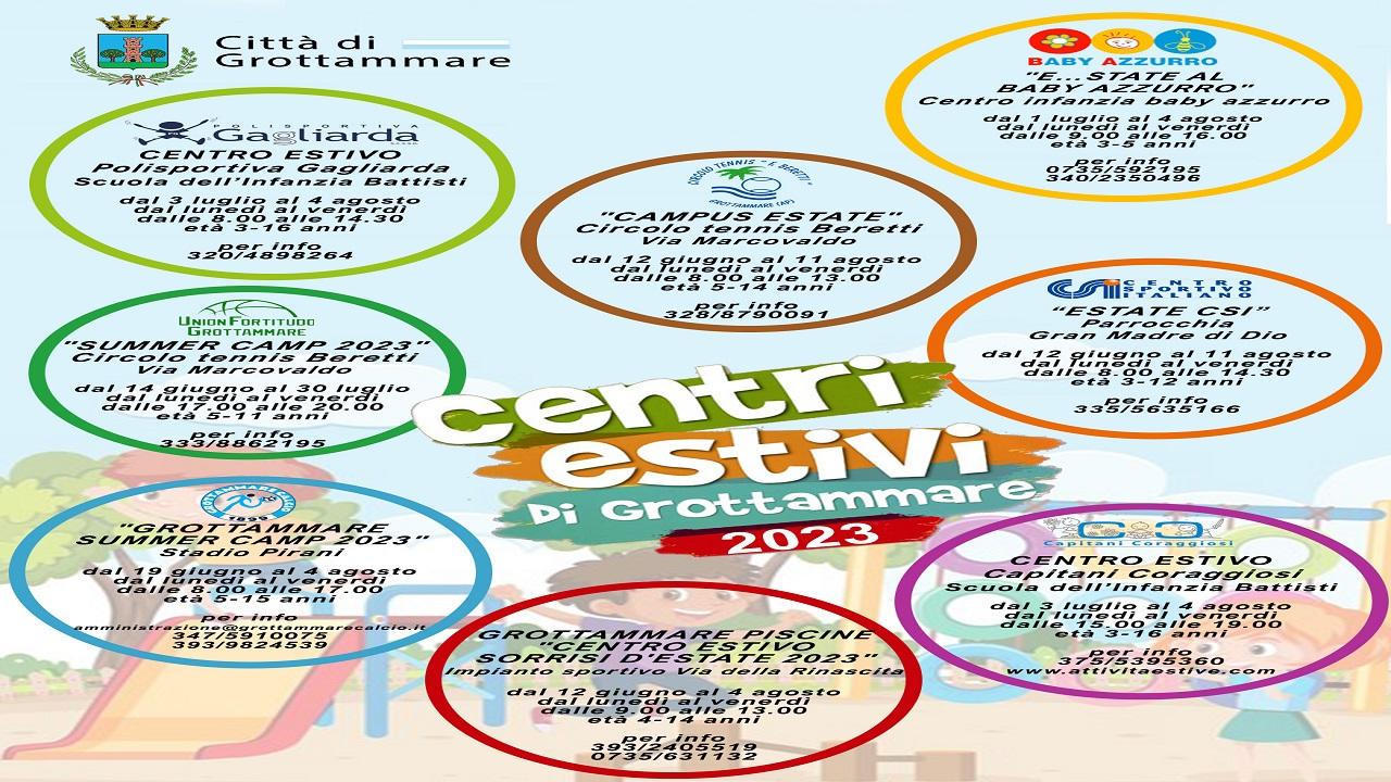 Grottammare: centri estivi, otto proposte per una estate di qualità