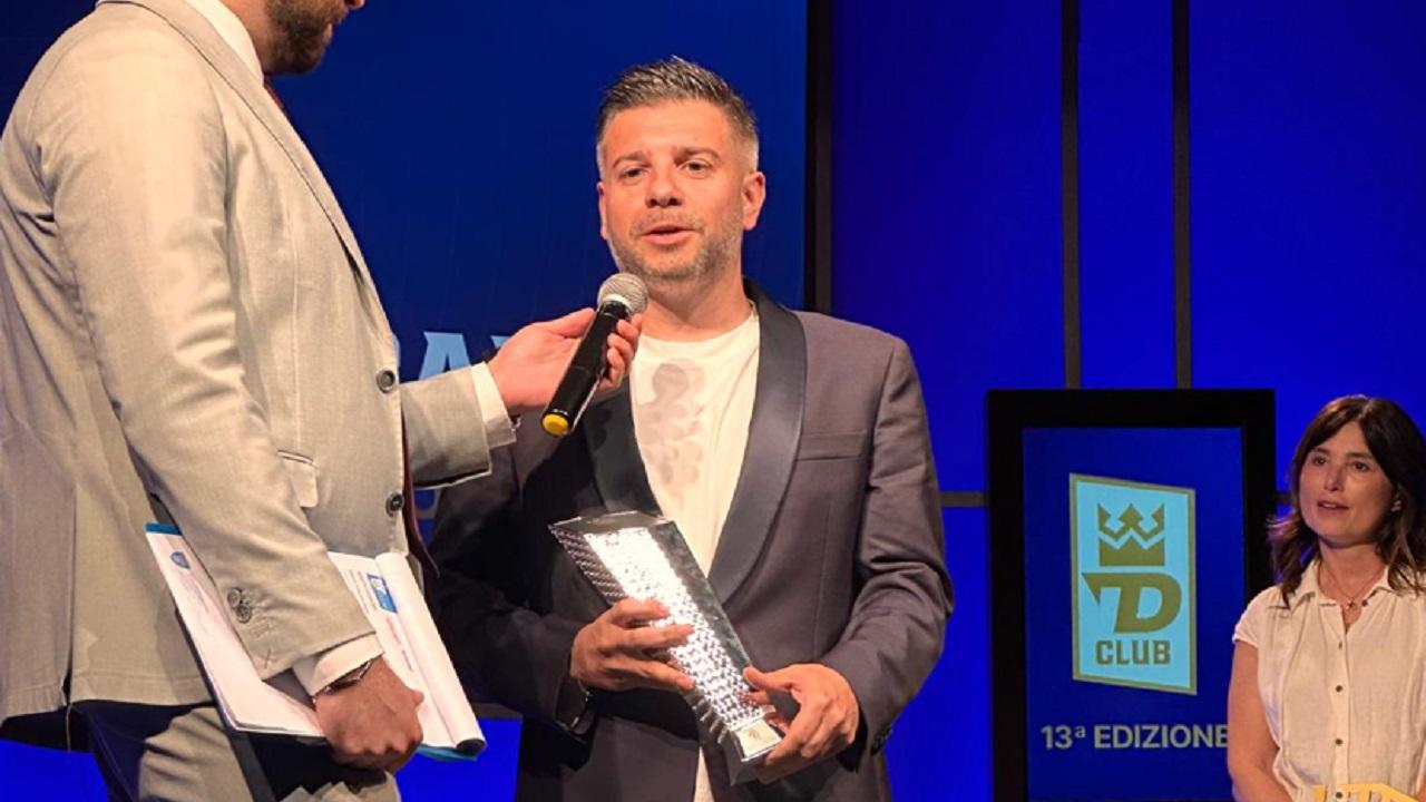 Atletico Ascoli, Seccardini premiato a Roma come miglior allenatore della Serie D 2025/2026