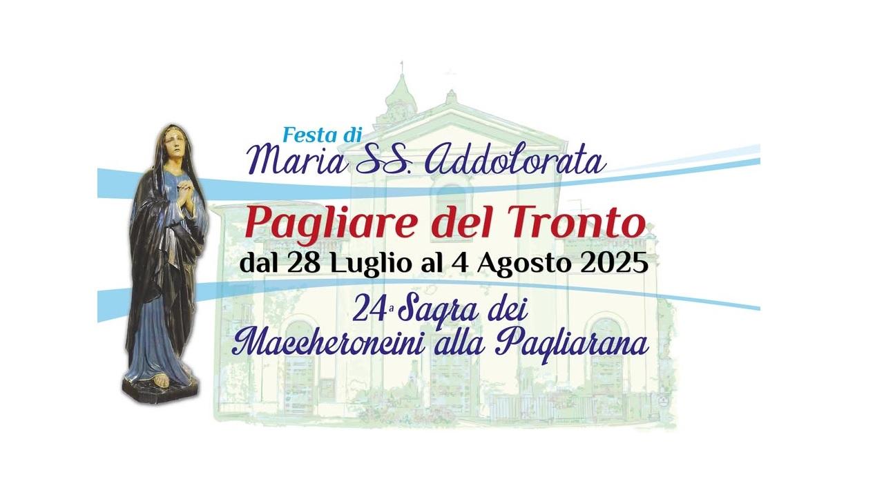 Pagliare del Tronto,  torna l'appuntamento con la festa di Maria Addolorata