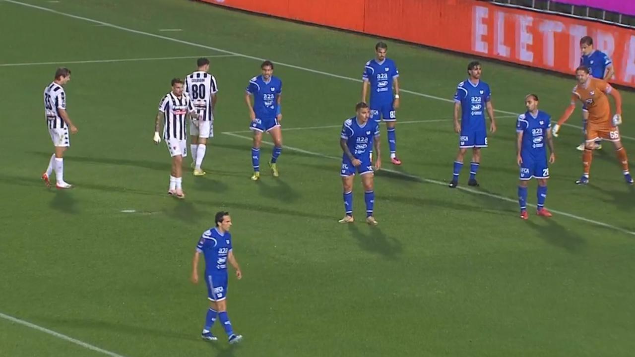 Union Brescia-Ascoli 1-1, i momenti chiave del match fino al rinvio per maltempo