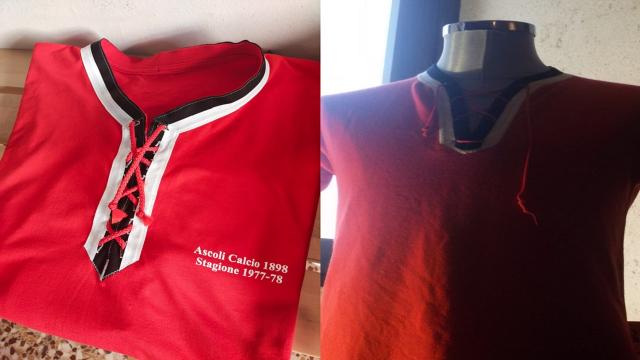 Ascoli Calcio, club 'Veterani' mette in vendita la maglia da trasferta della squadra dei record 1977/1978