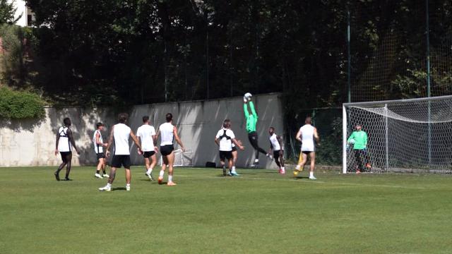 Ascoli Calcio, le immagini di una giornata di ritiro della squadra di Viali a Cascia