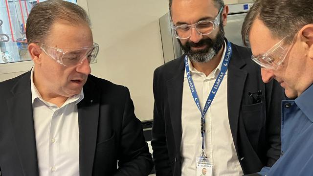 Visita del prefetto Carlo De Rogatis all'azienda 'Elantas' di Ascoli Piceno