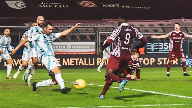 Serie C girone B 17° turno: il Pontedera ne fa 5 alla Spal, l'Entella pareggia in dieci ad Arezzo