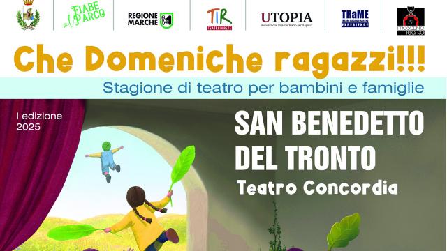 San Benedetto del Tronto, al ''Concordia'' tre spettacoli teatrali per i più piccoli