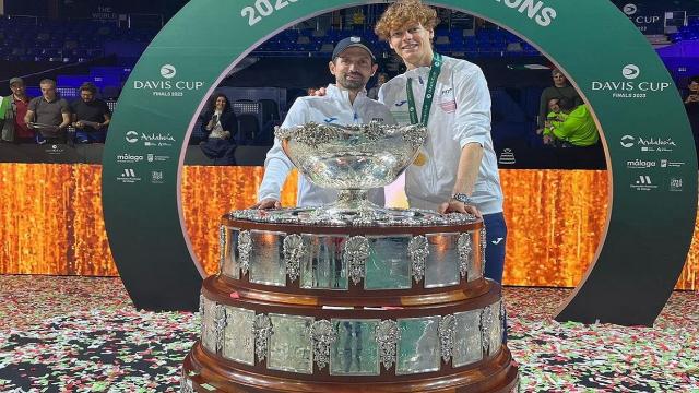 Tennis, Castorano celebra coach Vagnozzi dopo le fantastiche imprese di Sinner in Coppa Davis