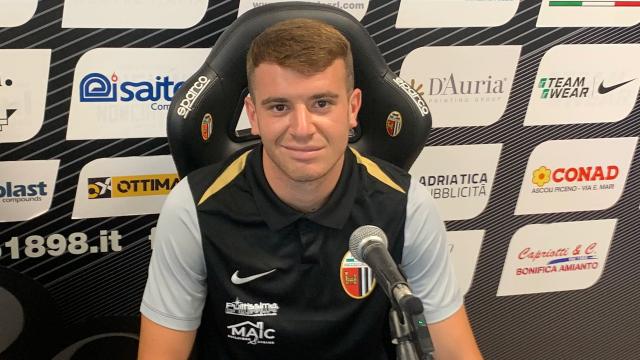 Ascoli Calcio, Bertini: “Sto bene dopo l’infortunio di inizio 2024. Amo calciare da fuori e le punizioni”