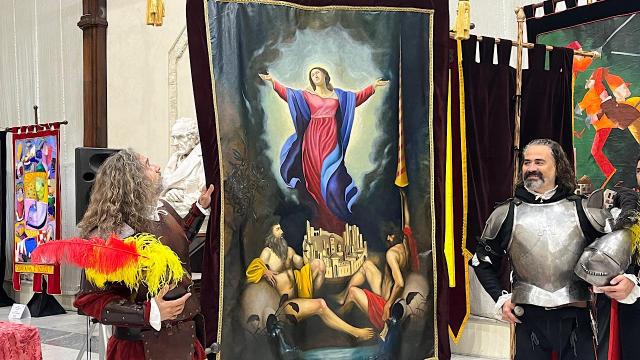 Quintana Ascoli Piceno, presentato il Palio della Giostra di Luglio. Estratto ordine per la Gara degli Sbandieratori
