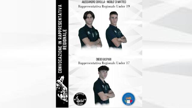 Atletico Ascoli: i giovani Di Matteo, Sbrolla e Gaspari convocati in Rappresentativa Regionale