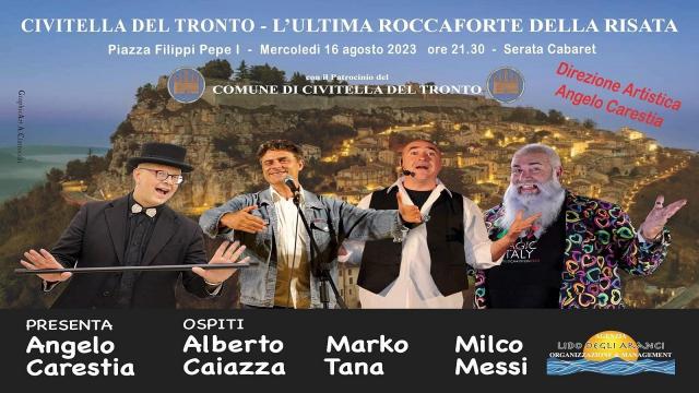Associazione Lido degli Aranci, il format comico ''Cabaret Show'' approda a Civitella del Tronto