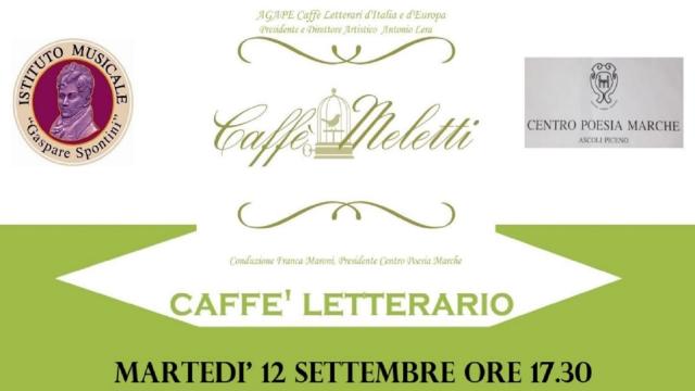 Ascoli Piceno, riprendono e raddoppiano gli appuntamenti pomeridiani del Caffè Letterario al Meletti