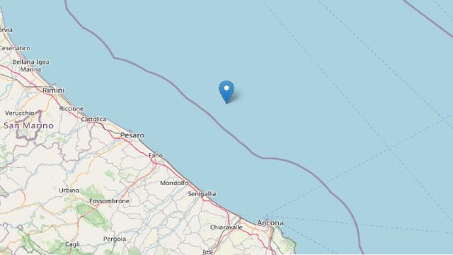Terremoto, fortissima scossa con epicentro a largo della costa pesarese avvertita anche nel Piceno