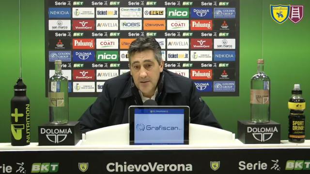 Chievo-Entella 2-1, la voce di Aglietti: “Bravi ragazzi, siamo stati sempre propositivi”
