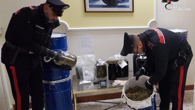 Castignano, sequestrati 17 chilogrammi di droga: un arresto e due persone segnalate 