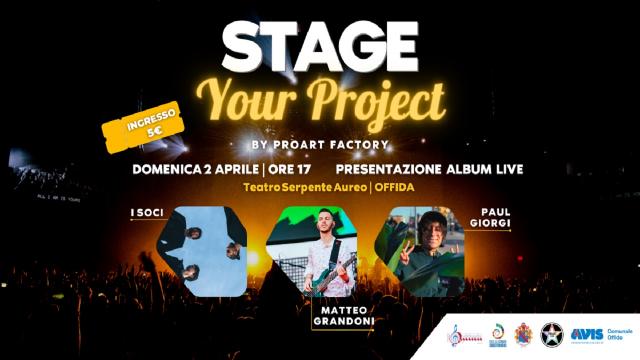 Offida, evento musicale ''Stage Your Project'' al Teatro Serpente Aureo