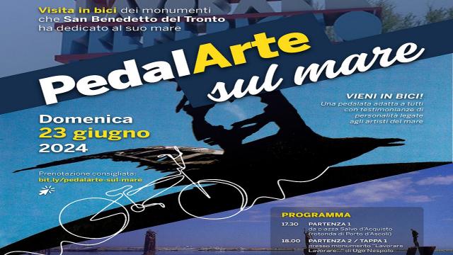 ''PedalArte sul mare'', in bici alla riscoperta dell’arte sul mare di San Benedetto