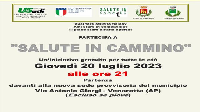 Unione Sportiva Acli, proseguono a Venarotta e Palmiano le attività del progetto ''Movimento&Salute 2023''