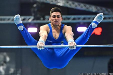Ginnastica, Macchini primo nella sbarra nelle finali di Coppa Campioni a Fermo