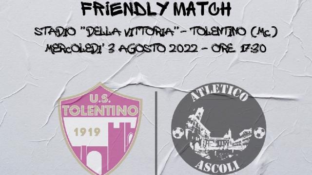 Atletico Ascoli, sconfitta di misura nel primo test amichevole a Tolentino
