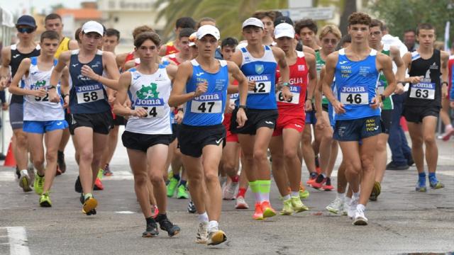 Campionati italiani allievi della 10 km di marcia a Grottammare, trionfano i campioni europei