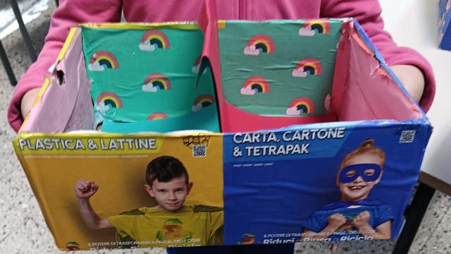 Castignano: settimana europea riduzione rifiuti, alla scuola Primaria progetto con cestini per la differenziata