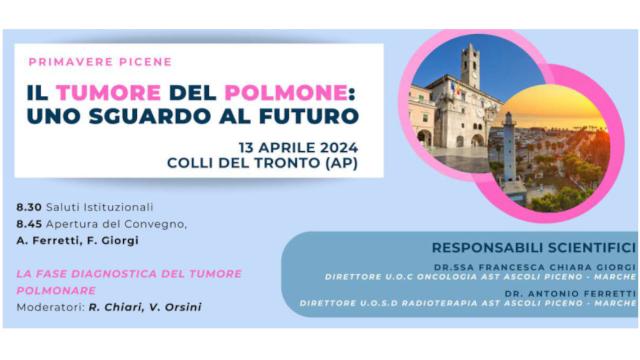 Tumore del polmone, convegno dell'Ast di Ascoli all'Hotel Casale di Colli del Tronto