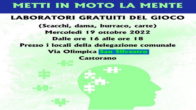 Castorano: ''Metti in moto la mente'', appuntamento a San Silvestro 