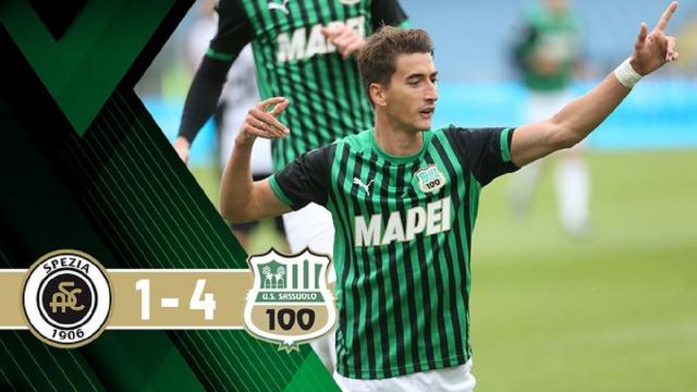 Spezia-Sassuolo 1-4, highlights