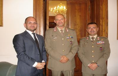 Ascoli, Castelli incontra i colonnelli Vicari e Santonicola