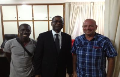 Acli Ascoli, il presidente Cecchini incontra Yossou N'Dour