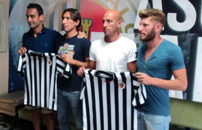 Ascoli Calcio, presentati Bianchi, Pestrin, Giacomini e Acampora