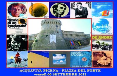 Acquaviva Picena intitola i Giardini Pubblici a Fabrizio De Andre'
