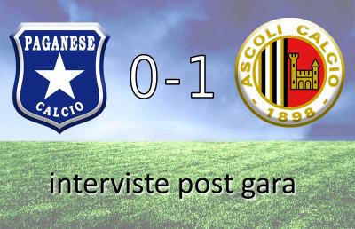 Ascoli Calcio, interviste Vallesi e Maurizi post Paganese