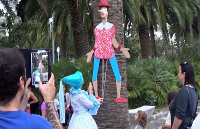 San Benedetto, grande successo per l'arrivo di Pinocchio