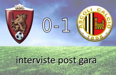 Ascoli Calcio, interviste Malatesta e Cuoghi post Grosseto