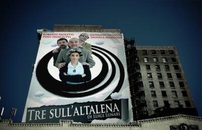 Teatro Palafolli Ascoli, replica di “Tre sull'altalena”