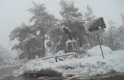 Tanta neve a Ripatransone, super lavoro per gli operai comunali