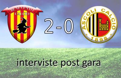 Ascoli Calcio: Malatesta, Giordano e Carboni post Benevento