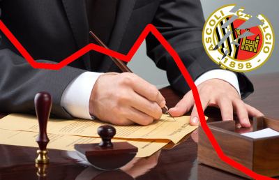 Ascoli Calcio, è fallimento. Poteri ad un triumvirato di curatori