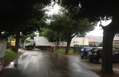 Servizio ambiente, rimosso il camion di via Cilea a Grottammare