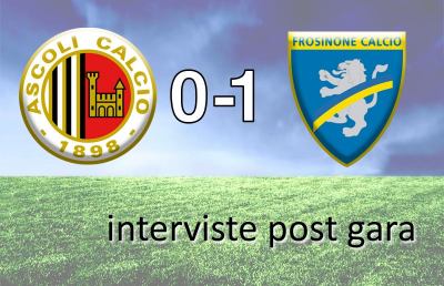 Ascoli Calcio: Giordano, Pestrin, e Stellone post Frosinone