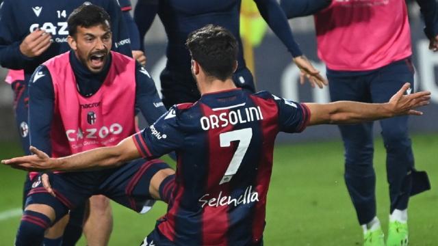 Monza-Bologna 1-2, la decide Orsolini. Trentesimo gol in Serie A per l'attaccante ascolano