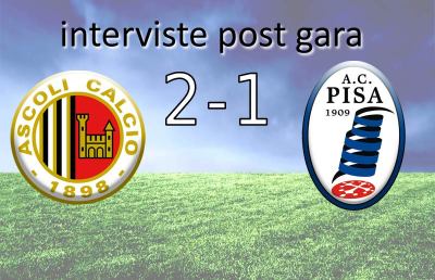 Ascoli Calcio: Palatroni, Destro, Tripoli e Schiavino post Pisa