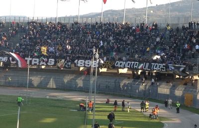 Ascoli Calcio, chiusa la curva sud per il match con il Viareggio