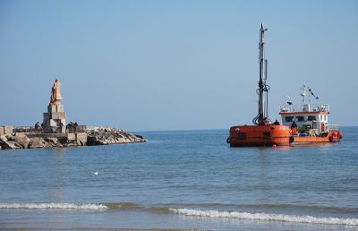 Albula, al via le operazioni di carotaggio in mare