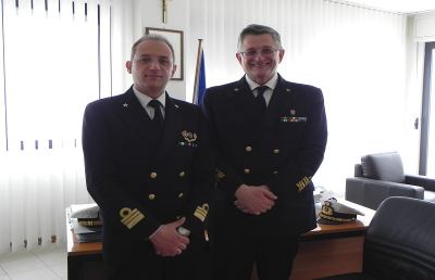 L'Ammiraglio Ispettore Vignani in visita alla Capitaneria di Porto