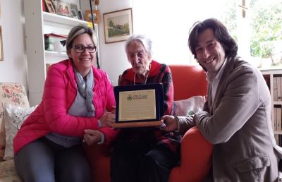 Grottammare, Carmela Paissan la maestra centenaria
