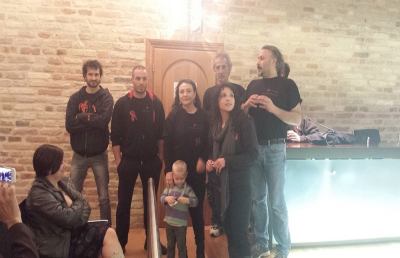 Ascoli, nove pellegrini sui trampoli verso Santiago de Compostela